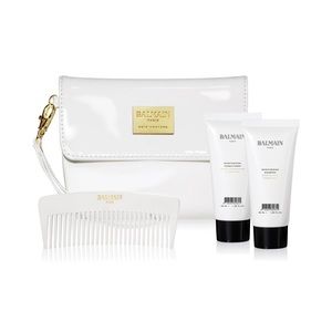 BAlMAIN limited ed. cosmetic bag w hair essentials
